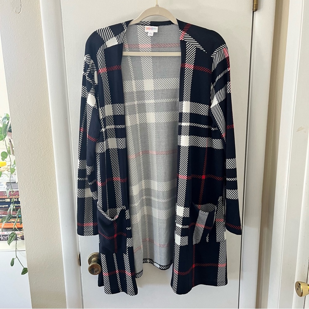 LuLaRoe Plaid Cardigan